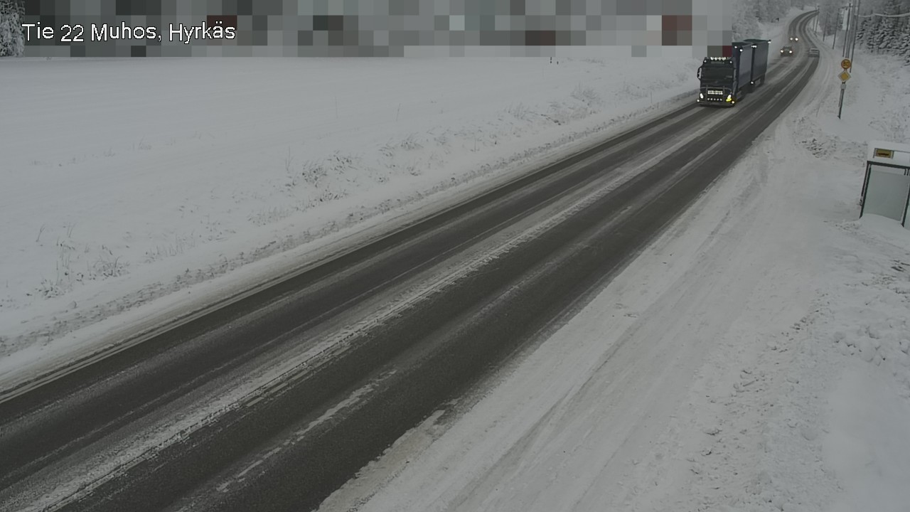 Weather Camera Image Väg 22 Muhos, Hyrkäs, Muhos, Pohjois-Pohjanmaa