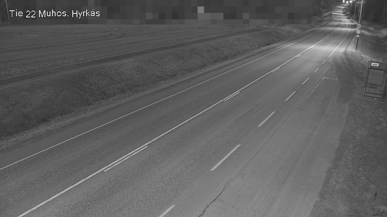 Weather Camera Image Road 22 Muhos, Hyrkäs, Muhos, Pohjois-Pohjanmaa