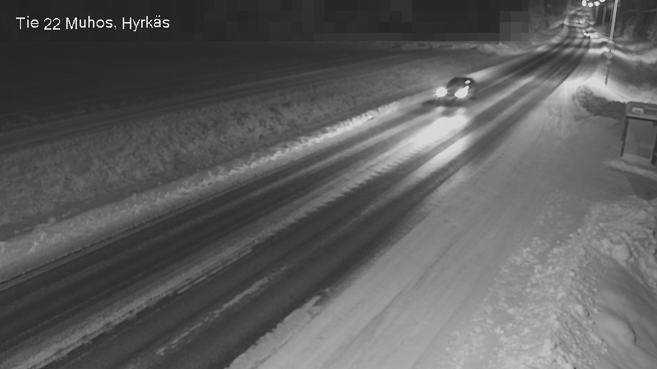 Weather Camera Image Väg 22 Muhos, Hyrkäs, Muhos, Pohjois-Pohjanmaa