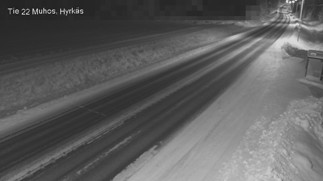Weather Camera Image Väg 22 Muhos, Hyrkäs, Muhos, Pohjois-Pohjanmaa