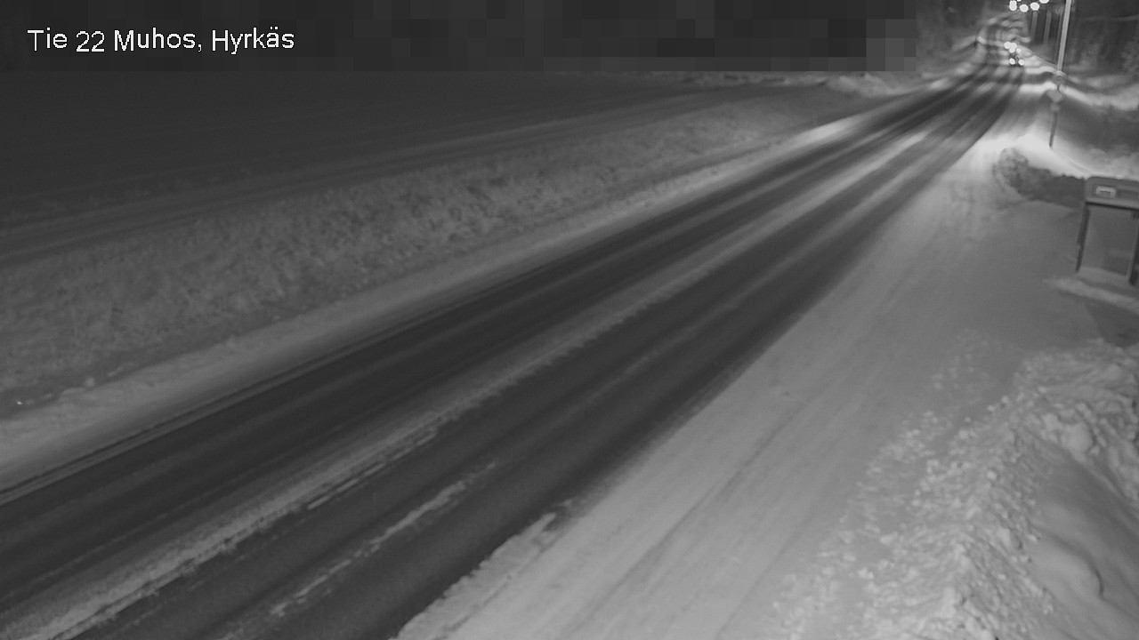 Weather Camera Image Väg 22 Muhos, Hyrkäs, Muhos, Pohjois-Pohjanmaa