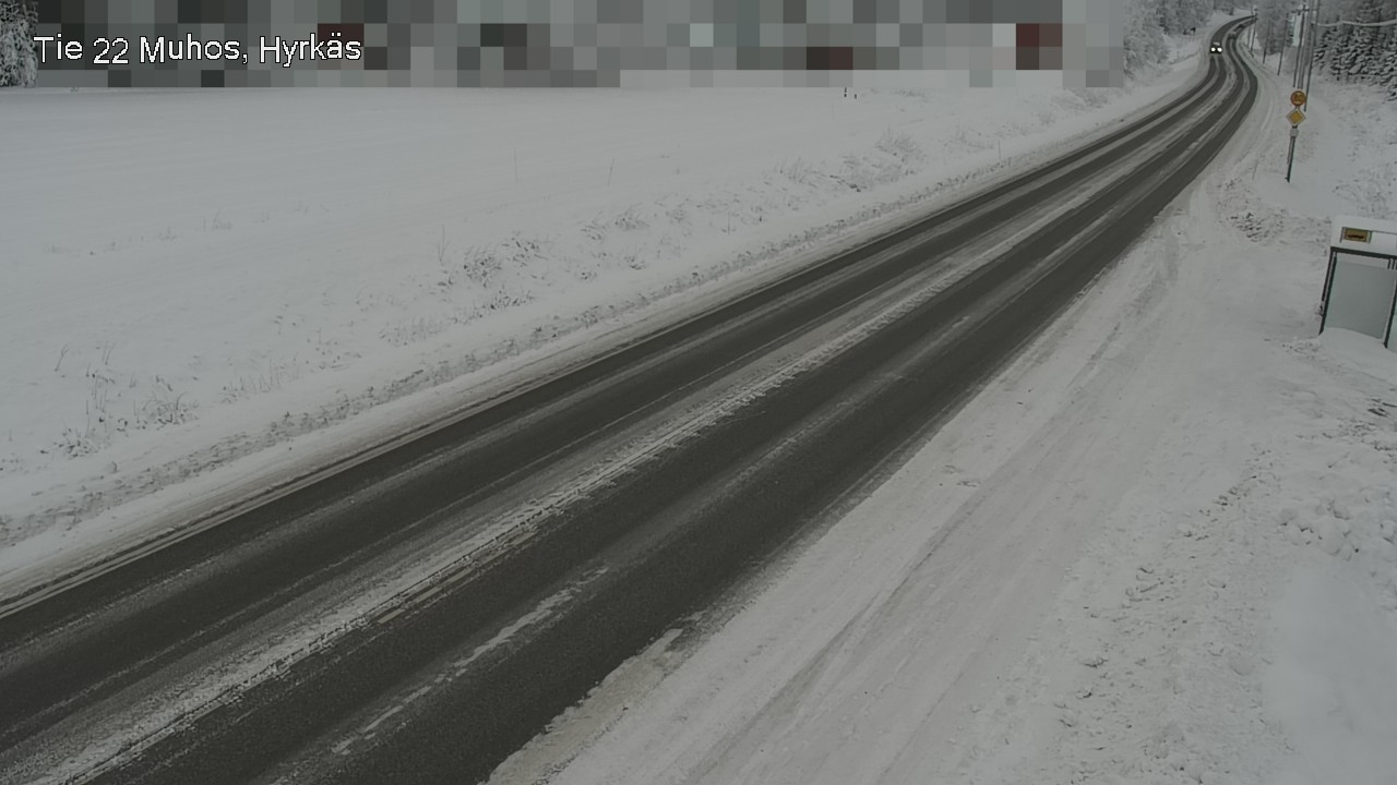 Weather Camera Image Väg 22 Muhos, Hyrkäs, Muhos, Pohjois-Pohjanmaa