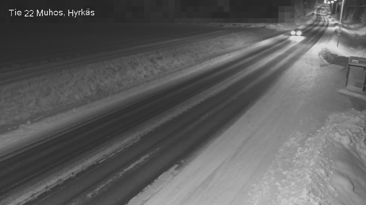 Weather Camera Image Väg 22 Muhos, Hyrkäs, Muhos, Pohjois-Pohjanmaa