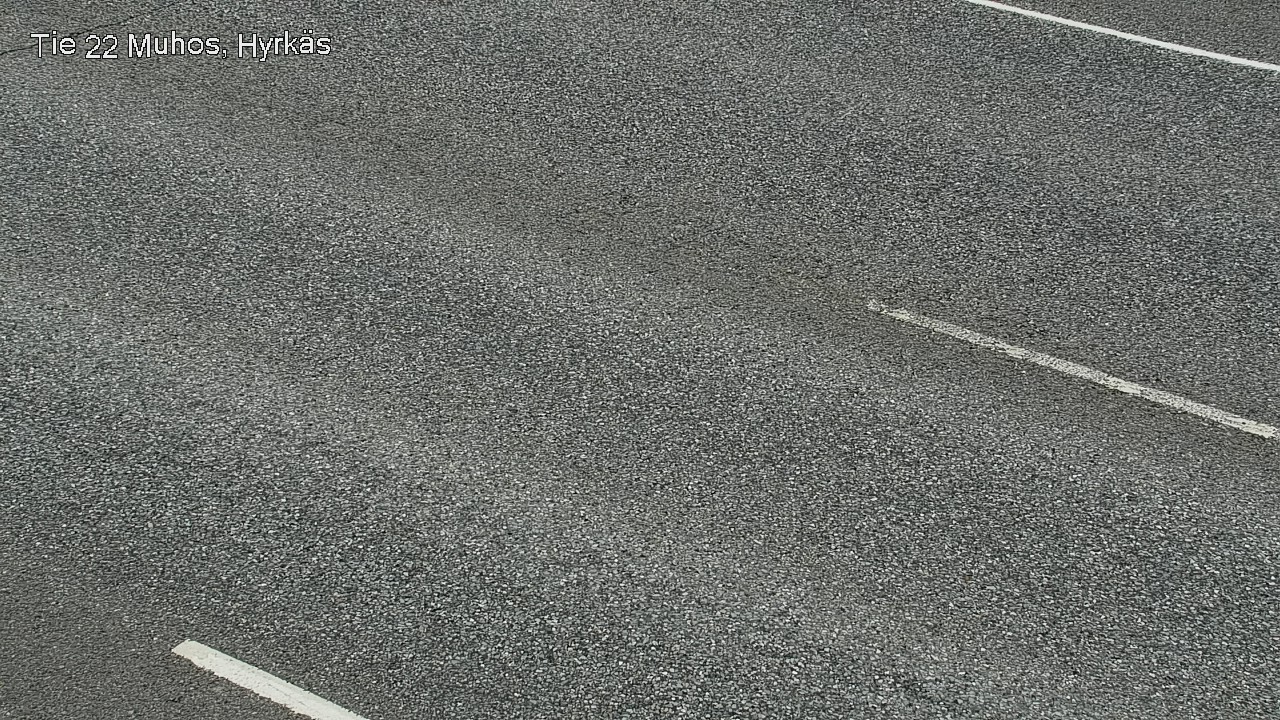 Weather Camera Image Väg 22 Muhos, Hyrkäs, Muhos, Pohjois-Pohjanmaa