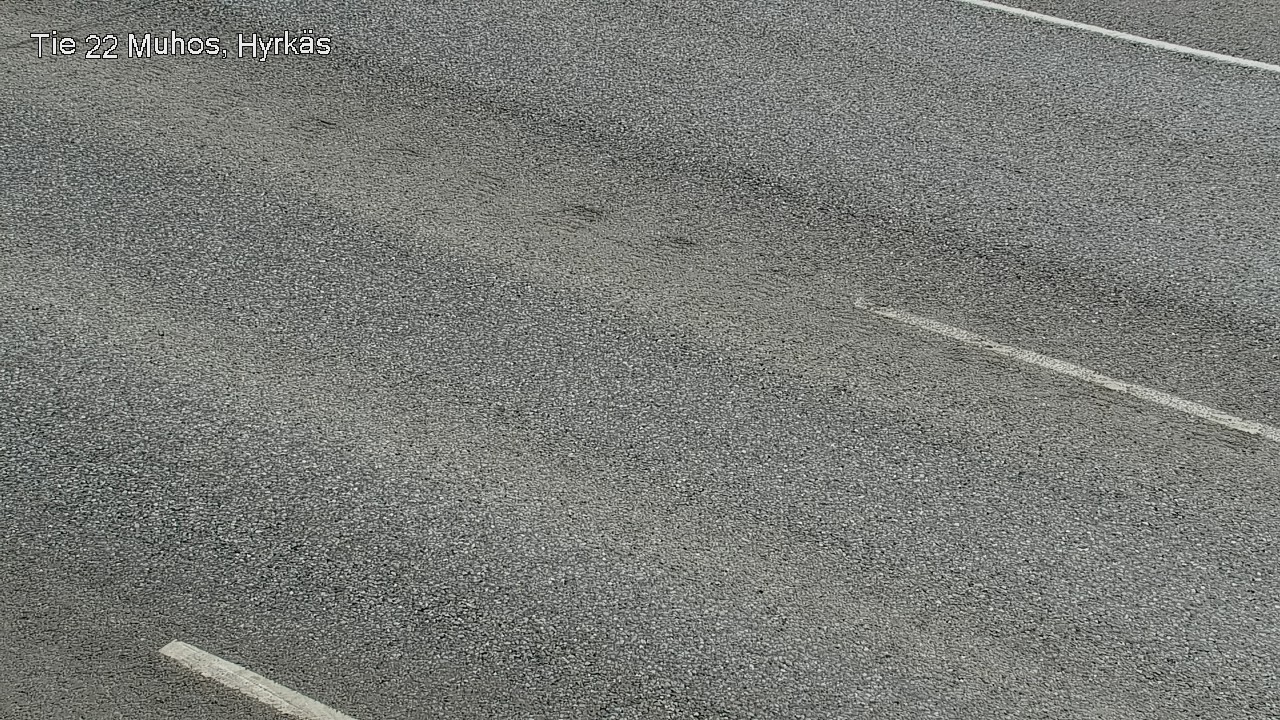Weather Camera Image Väg 22 Muhos, Hyrkäs, Muhos, Pohjois-Pohjanmaa