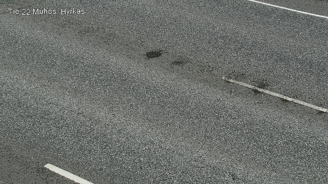 Weather Camera Image Väg 22 Muhos, Hyrkäs, Muhos, Pohjois-Pohjanmaa