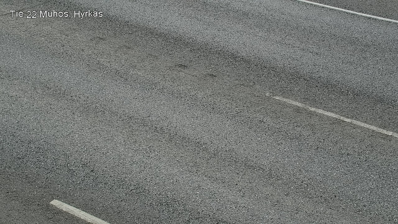 Weather Camera Image Väg 22 Muhos, Hyrkäs, Muhos, Pohjois-Pohjanmaa