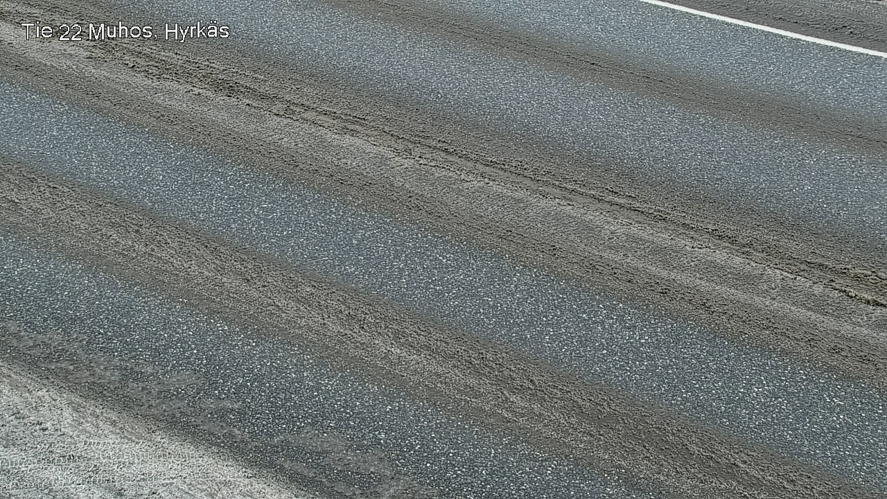 Weather Camera Image Väg 22 Muhos, Hyrkäs, Muhos, Pohjois-Pohjanmaa