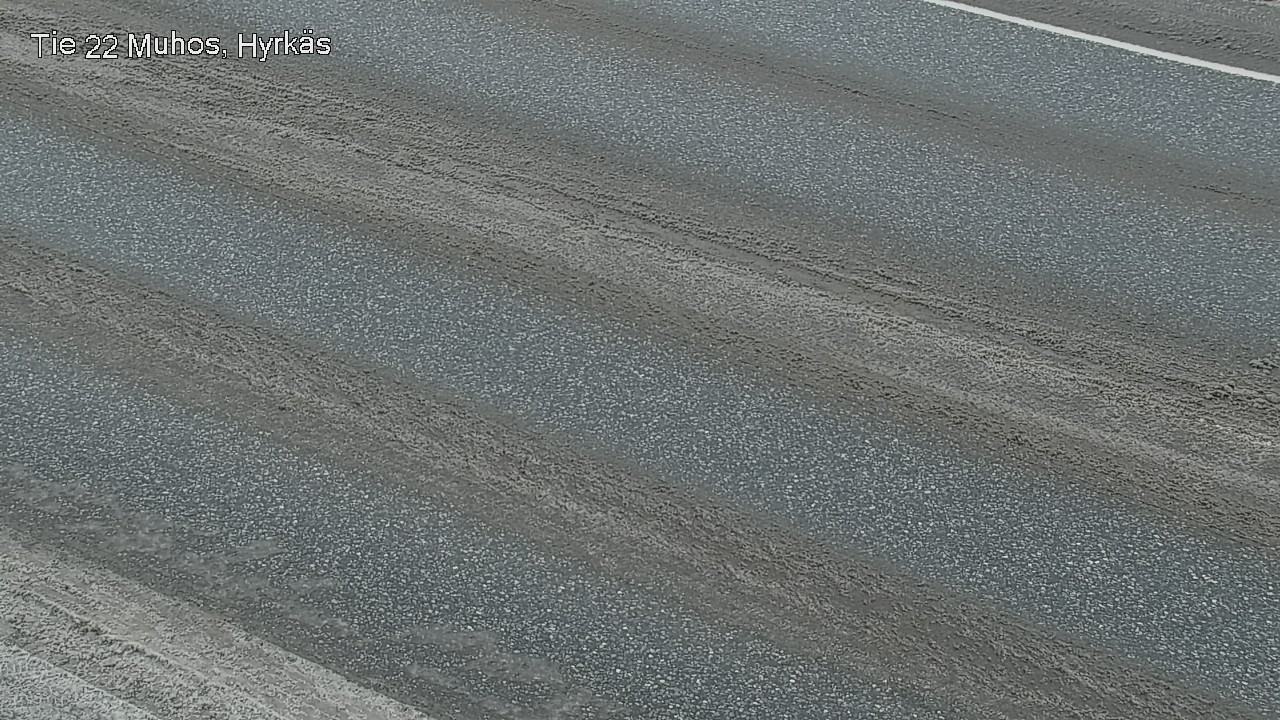 Weather Camera Image Väg 22 Muhos, Hyrkäs, Muhos, Pohjois-Pohjanmaa