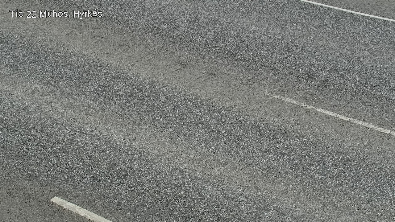 Weather Camera Image Väg 22 Muhos, Hyrkäs, Muhos, Pohjois-Pohjanmaa