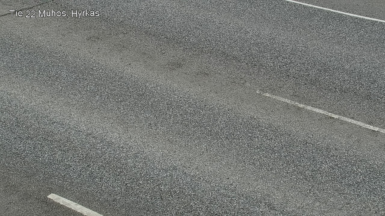 Weather Camera Image Väg 22 Muhos, Hyrkäs, Muhos, Pohjois-Pohjanmaa