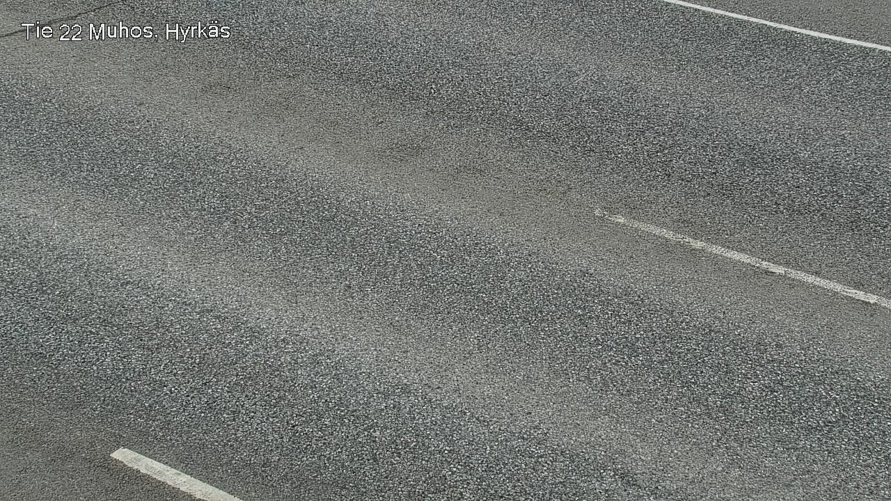 Weather Camera Image Väg 22 Muhos, Hyrkäs, Muhos, Pohjois-Pohjanmaa