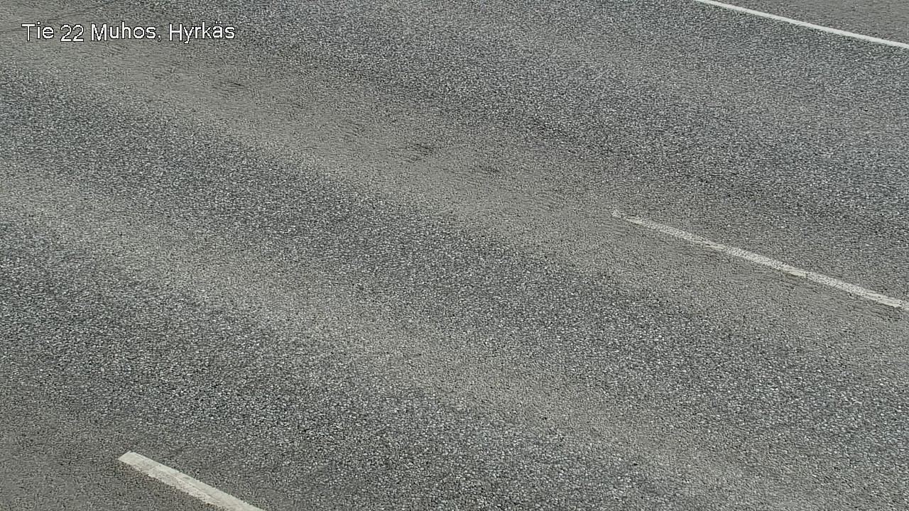 Weather Camera Image Väg 22 Muhos, Hyrkäs, Muhos, Pohjois-Pohjanmaa