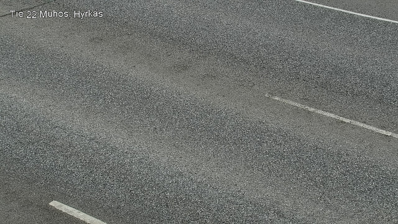 Weather Camera Image Väg 22 Muhos, Hyrkäs, Muhos, Pohjois-Pohjanmaa