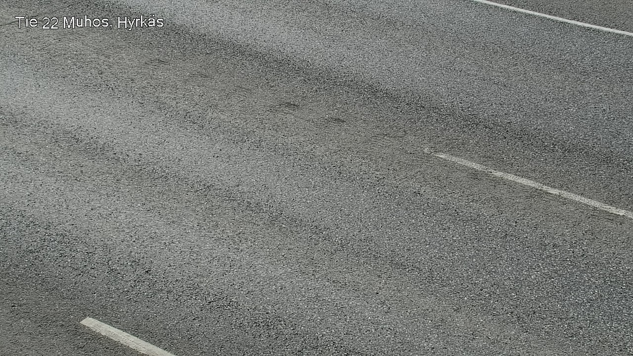 Weather Camera Image Väg 22 Muhos, Hyrkäs, Muhos, Pohjois-Pohjanmaa