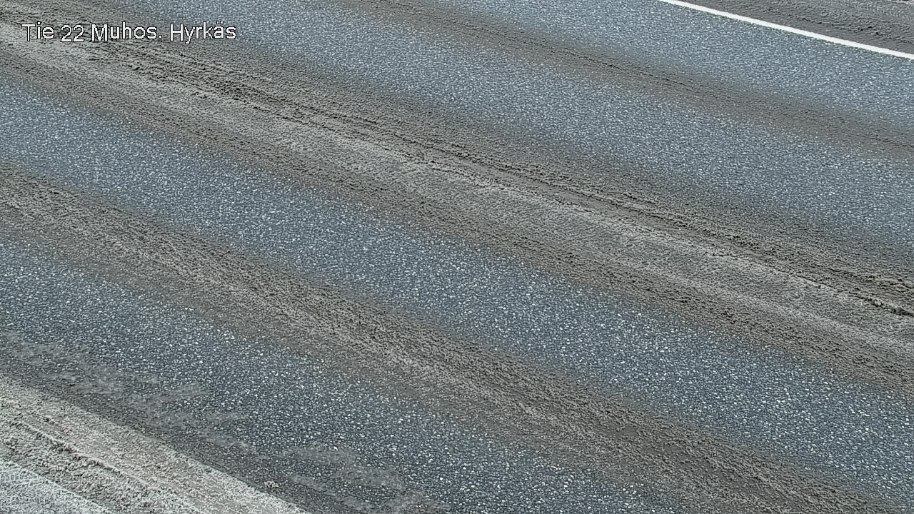 Weather Camera Image Väg 22 Muhos, Hyrkäs, Muhos, Pohjois-Pohjanmaa