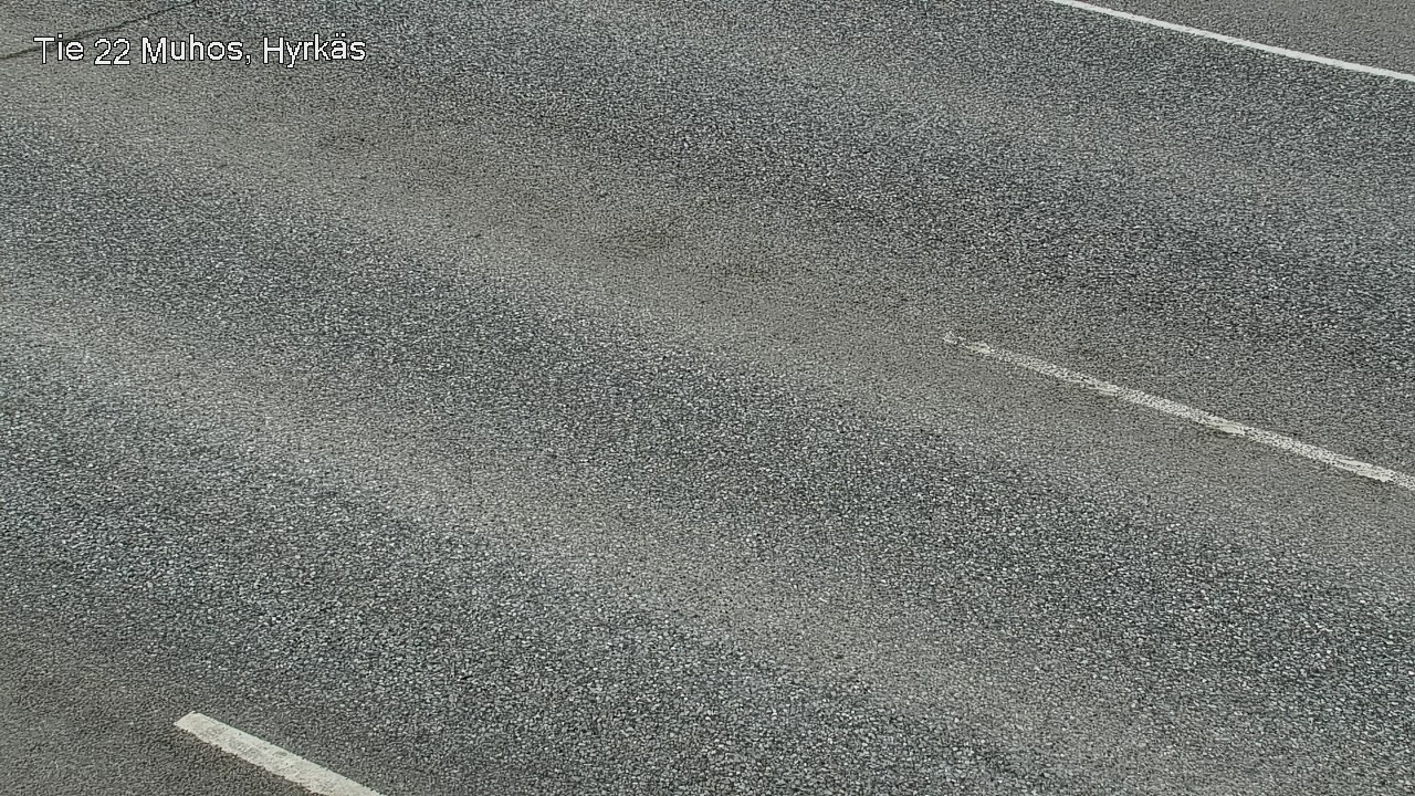 Weather Camera Image Väg 22 Muhos, Hyrkäs, Muhos, Pohjois-Pohjanmaa