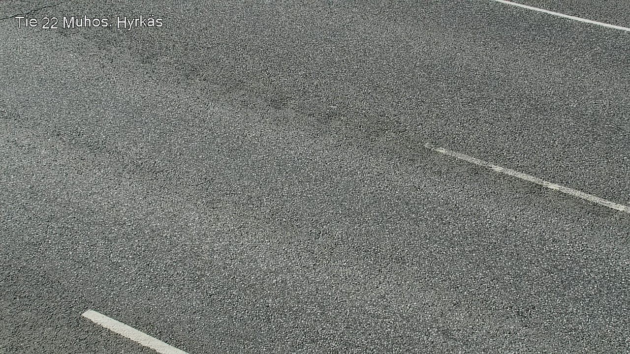 Weather Camera Image Väg 22 Muhos, Hyrkäs, Muhos, Pohjois-Pohjanmaa
