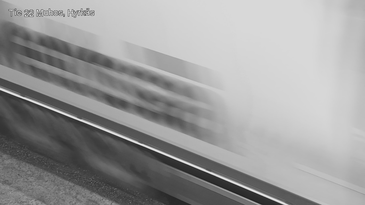 Weather Camera Image Väg 22 Muhos, Hyrkäs, Muhos, Pohjois-Pohjanmaa