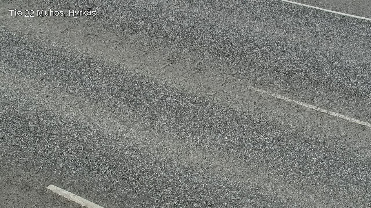 Weather Camera Image Väg 22 Muhos, Hyrkäs, Muhos, Pohjois-Pohjanmaa