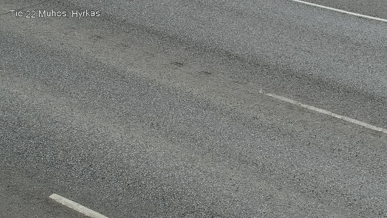 Weather Camera Image Väg 22 Muhos, Hyrkäs, Muhos, Pohjois-Pohjanmaa