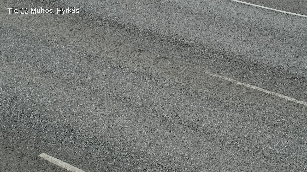 Weather Camera Image Väg 22 Muhos, Hyrkäs, Muhos, Pohjois-Pohjanmaa