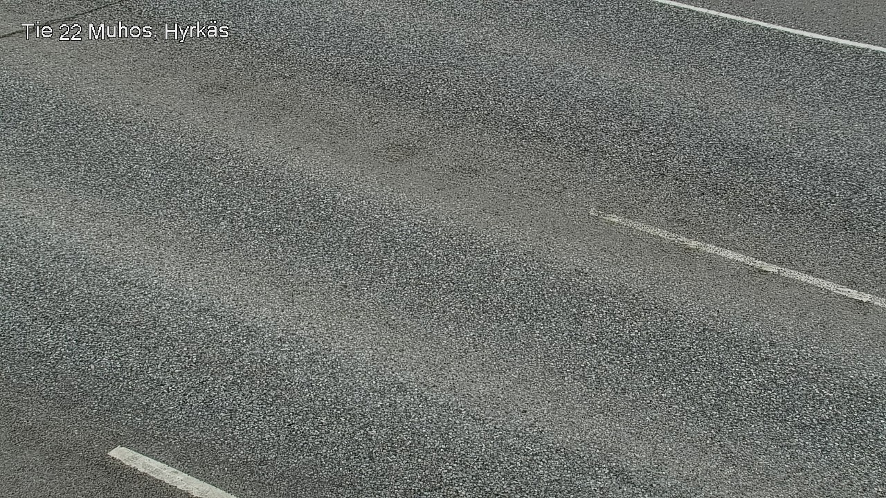 Weather Camera Image Väg 22 Muhos, Hyrkäs, Muhos, Pohjois-Pohjanmaa