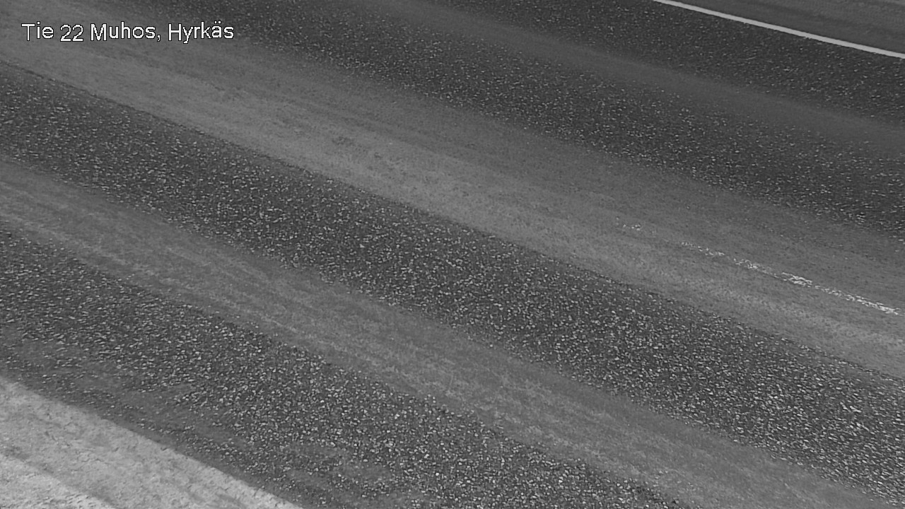 Weather Camera Image Väg 22 Muhos, Hyrkäs, Muhos, Pohjois-Pohjanmaa