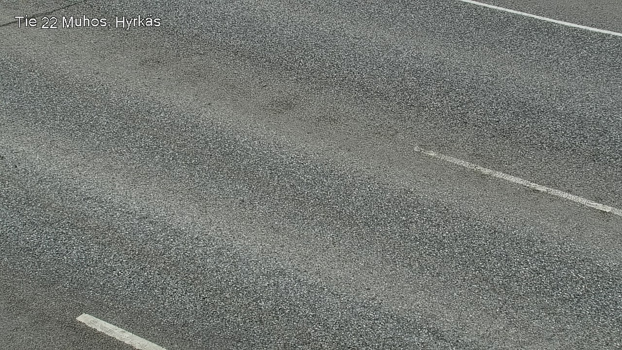 Weather Camera Image Väg 22 Muhos, Hyrkäs, Muhos, Pohjois-Pohjanmaa