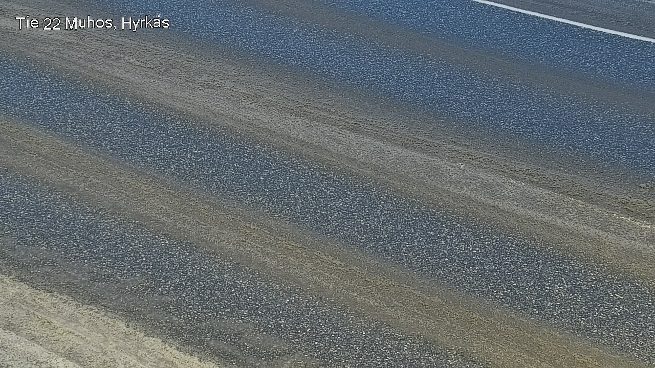 Weather Camera Image Väg 22 Muhos, Hyrkäs, Muhos, Pohjois-Pohjanmaa