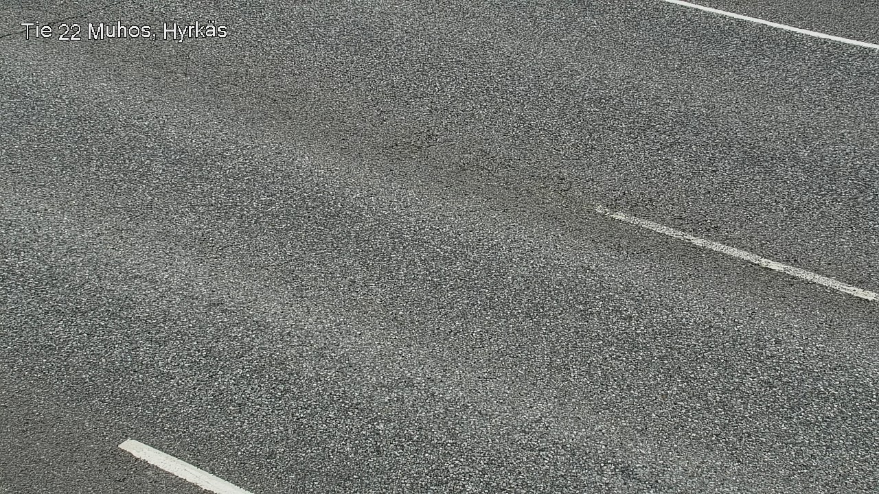 Weather Camera Image Väg 22 Muhos, Hyrkäs, Muhos, Pohjois-Pohjanmaa