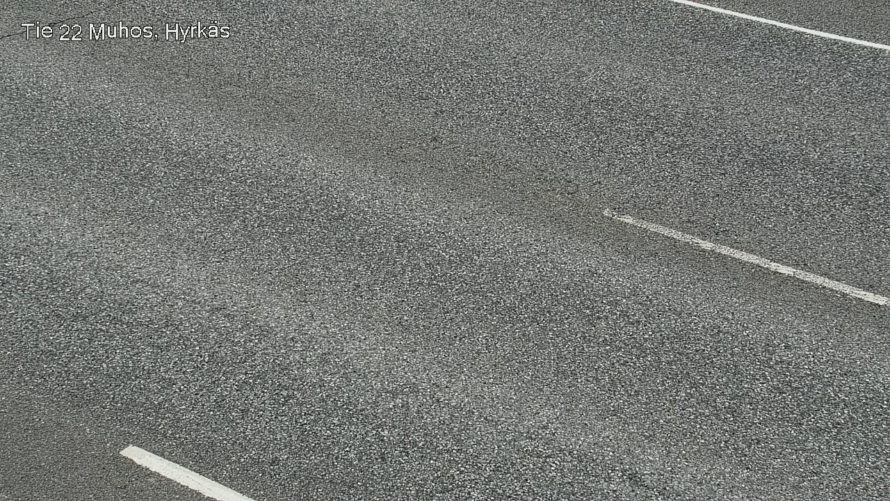 Weather Camera Image Väg 22 Muhos, Hyrkäs, Muhos, Pohjois-Pohjanmaa