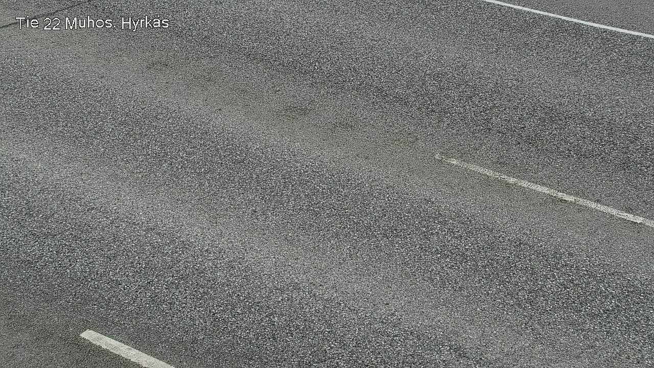 Weather Camera Image Väg 22 Muhos, Hyrkäs, Muhos, Pohjois-Pohjanmaa