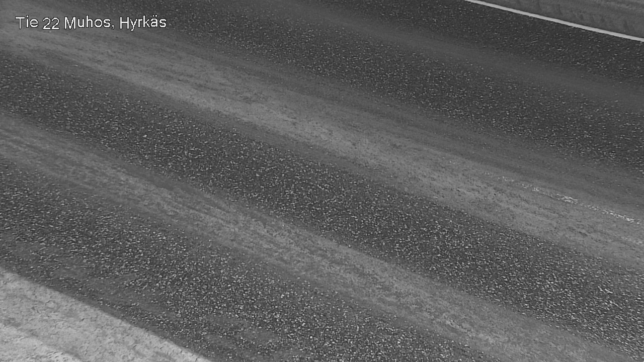 Weather Camera Image Väg 22 Muhos, Hyrkäs, Muhos, Pohjois-Pohjanmaa
