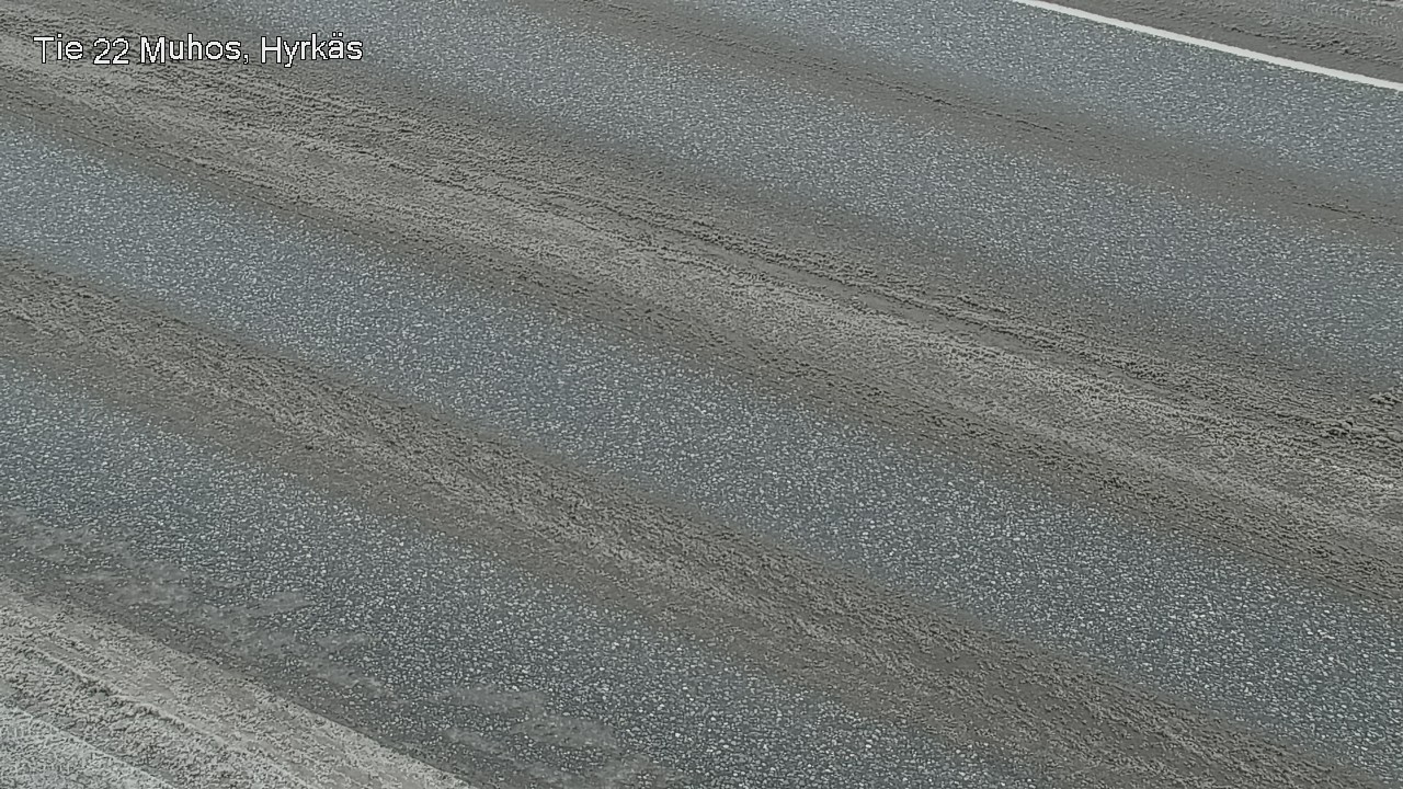 Weather Camera Image Väg 22 Muhos, Hyrkäs, Muhos, Pohjois-Pohjanmaa