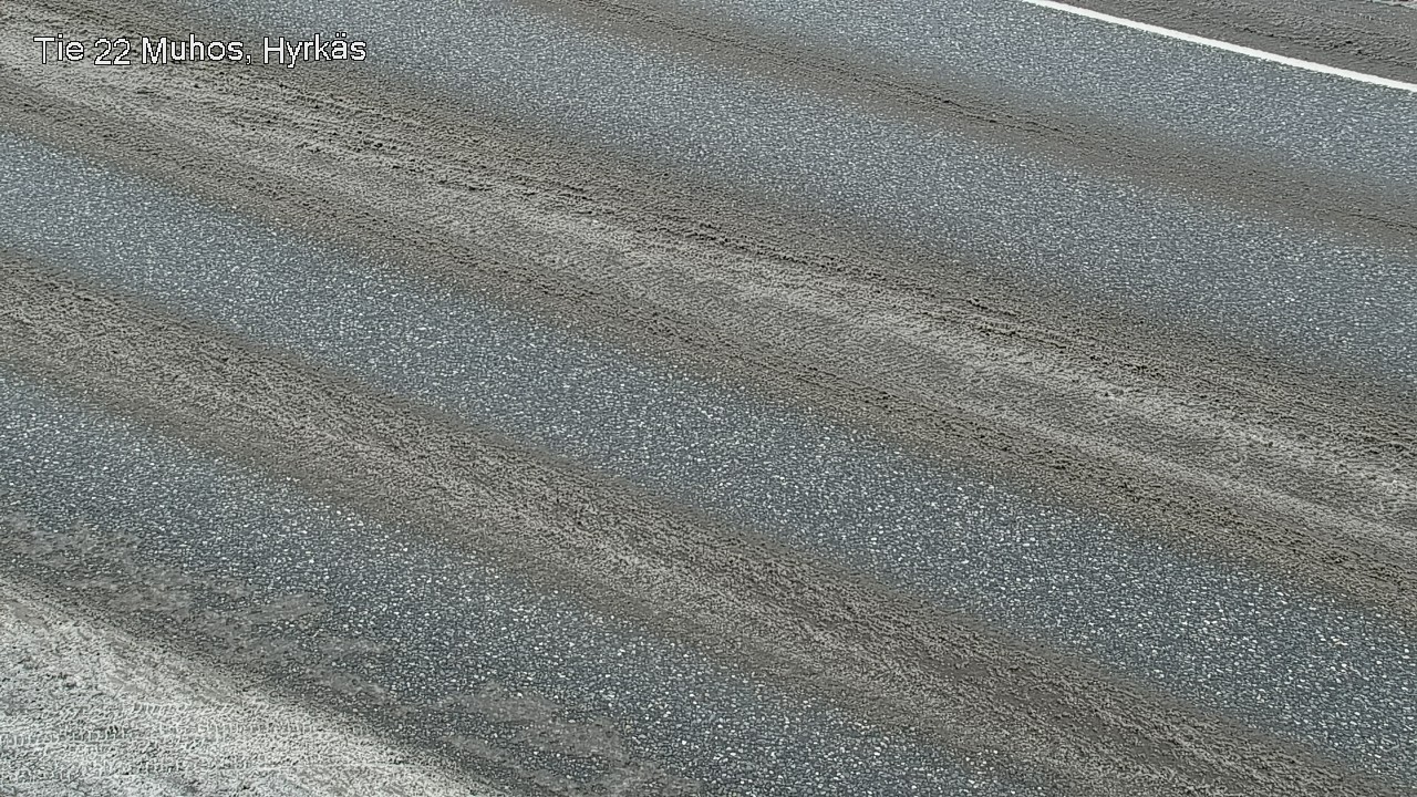 Weather Camera Image Väg 22 Muhos, Hyrkäs, Muhos, Pohjois-Pohjanmaa