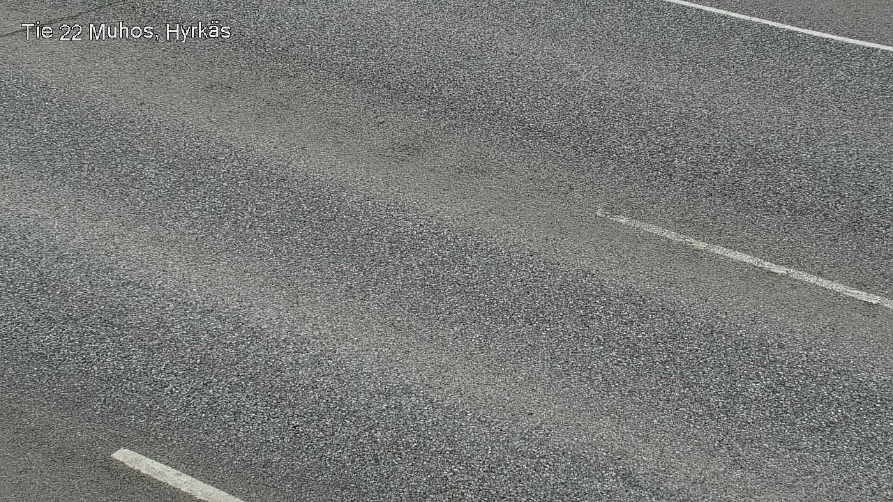 Weather Camera Image Väg 22 Muhos, Hyrkäs, Muhos, Pohjois-Pohjanmaa