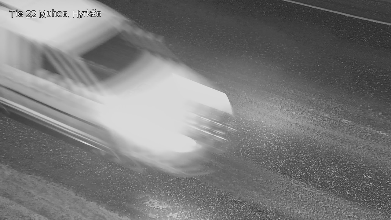 Weather Camera Image Väg 22 Muhos, Hyrkäs, Muhos, Pohjois-Pohjanmaa