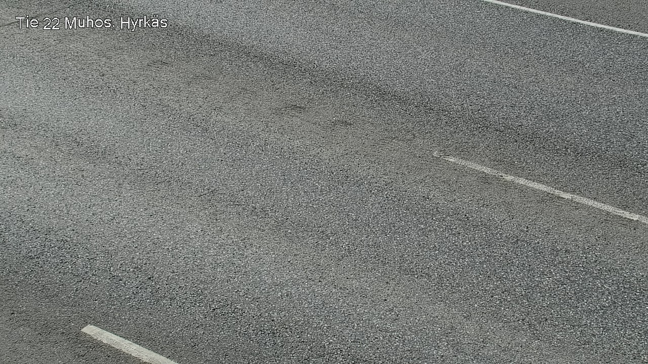 Weather Camera Image Väg 22 Muhos, Hyrkäs, Muhos, Pohjois-Pohjanmaa