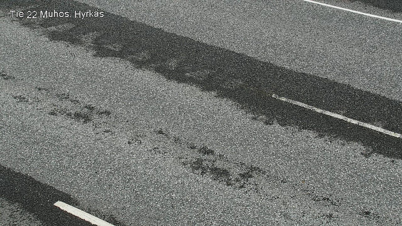 Weather Camera Image Väg 22 Muhos, Hyrkäs, Muhos, Pohjois-Pohjanmaa