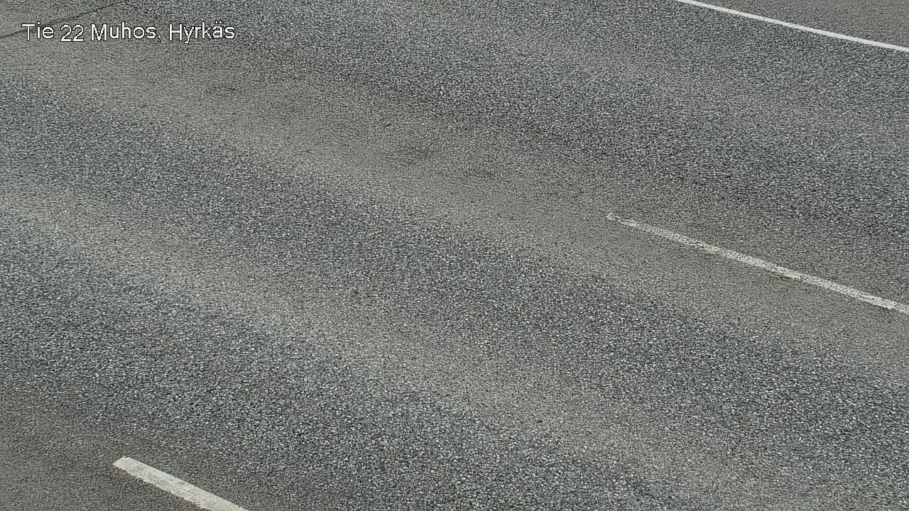 Weather Camera Image Väg 22 Muhos, Hyrkäs, Muhos, Pohjois-Pohjanmaa