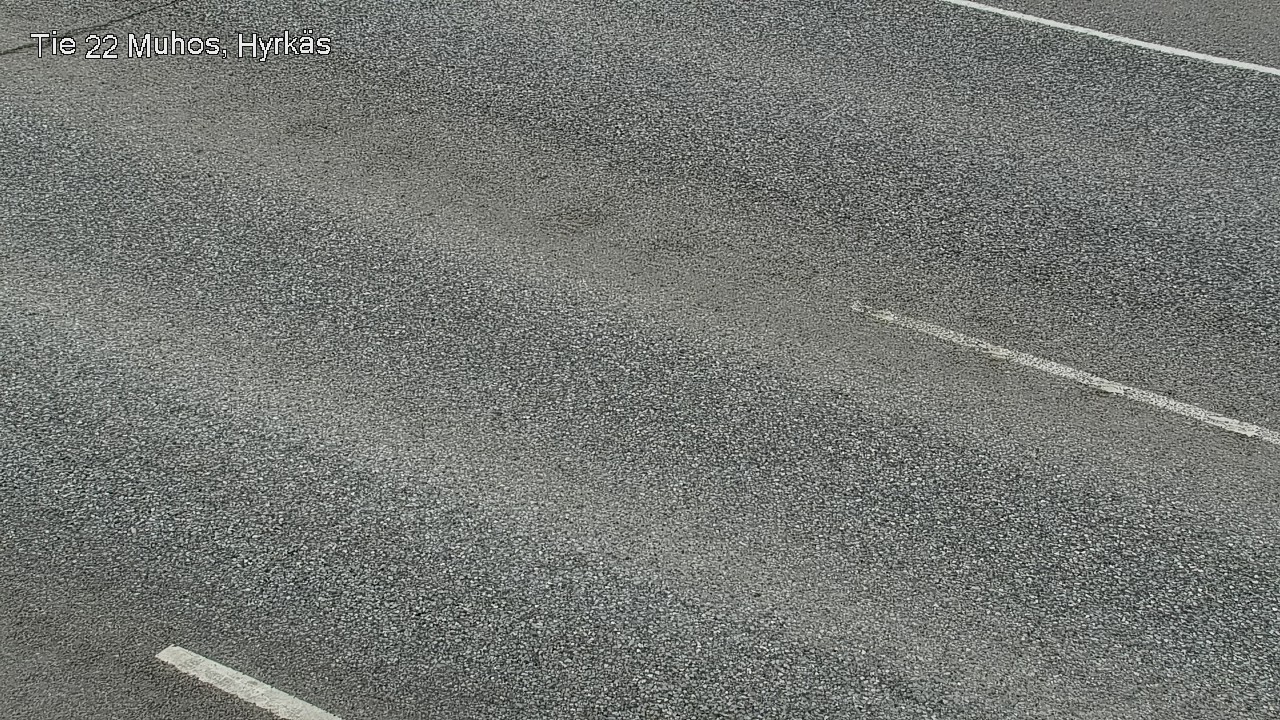 Weather Camera Image Väg 22 Muhos, Hyrkäs, Muhos, Pohjois-Pohjanmaa