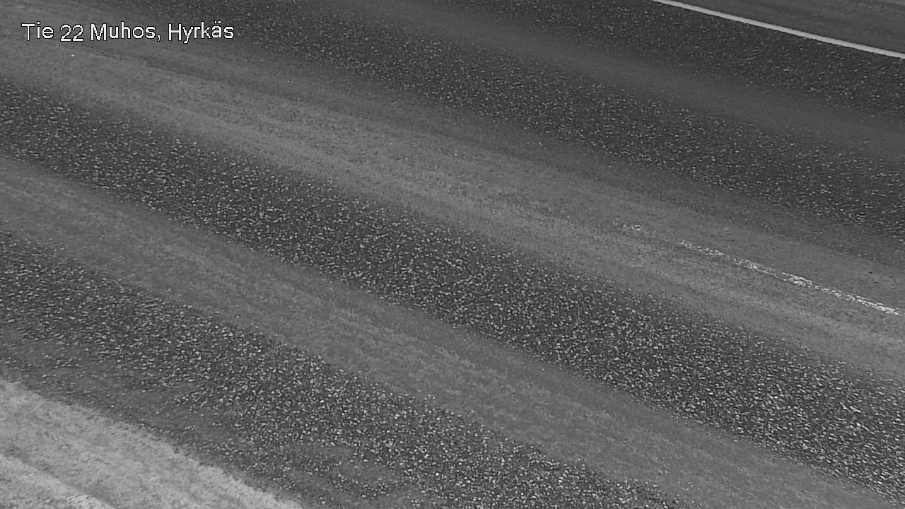 Weather Camera Image Väg 22 Muhos, Hyrkäs, Muhos, Pohjois-Pohjanmaa