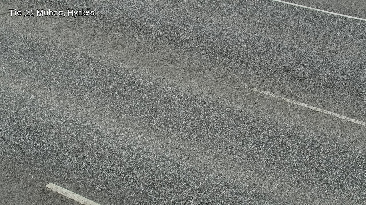 Weather Camera Image Väg 22 Muhos, Hyrkäs, Muhos, Pohjois-Pohjanmaa