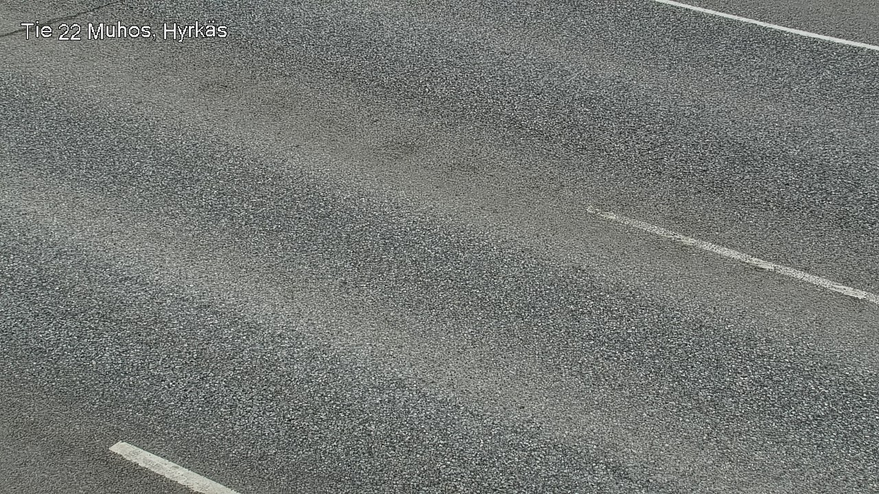 Weather Camera Image Väg 22 Muhos, Hyrkäs, Muhos, Pohjois-Pohjanmaa