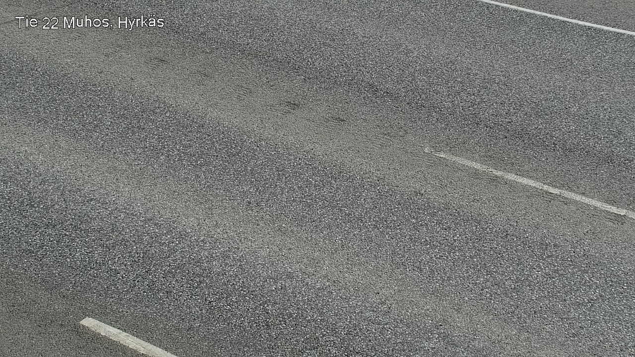 Weather Camera Image Väg 22 Muhos, Hyrkäs, Muhos, Pohjois-Pohjanmaa