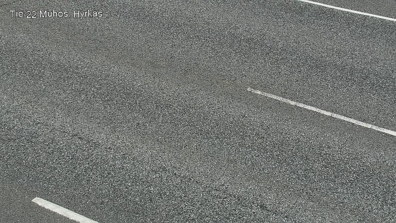 Weather Camera Image Väg 22 Muhos, Hyrkäs, Muhos, Pohjois-Pohjanmaa