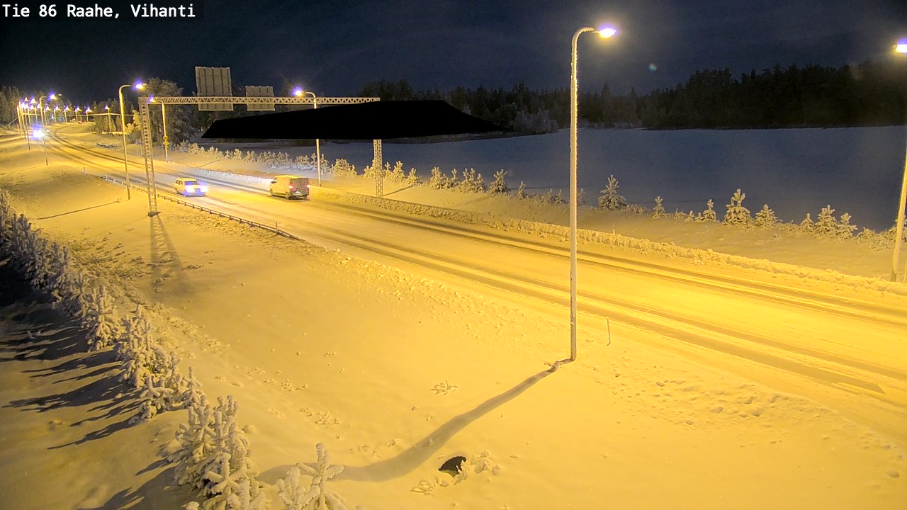 Weather Camera Image Road 86 Raahe, Vihanti, Raahe, Pohjois-Pohjanmaa