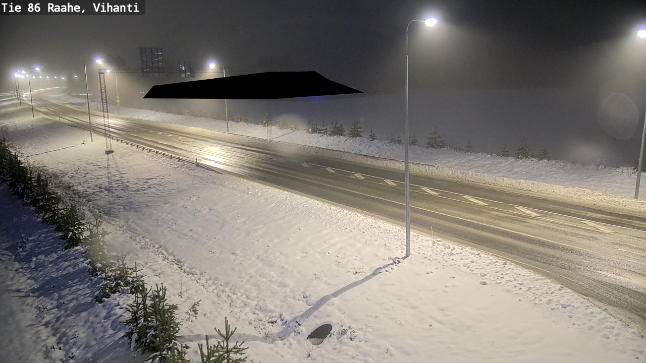 Weather Camera Image Väg 86 Raahe, Vihanti, Raahe, Pohjois-Pohjanmaa