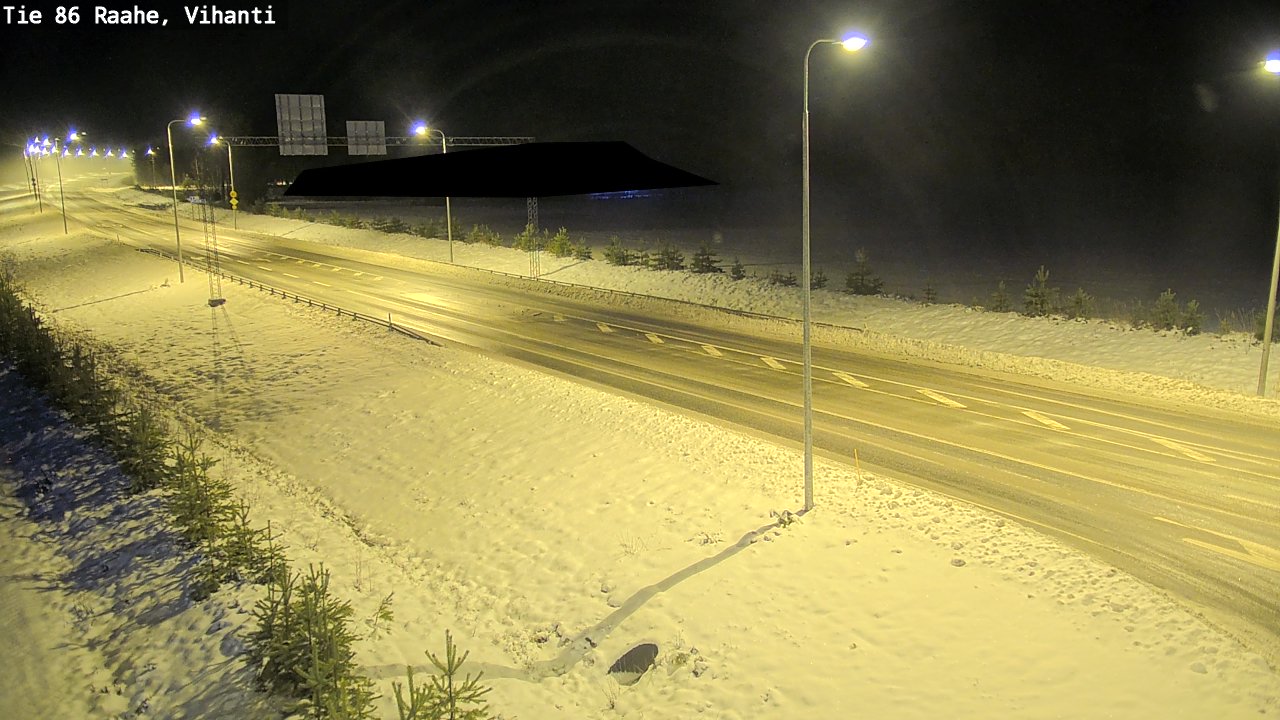 Weather Camera Image Väg 86 Raahe, Vihanti, Raahe, Pohjois-Pohjanmaa
